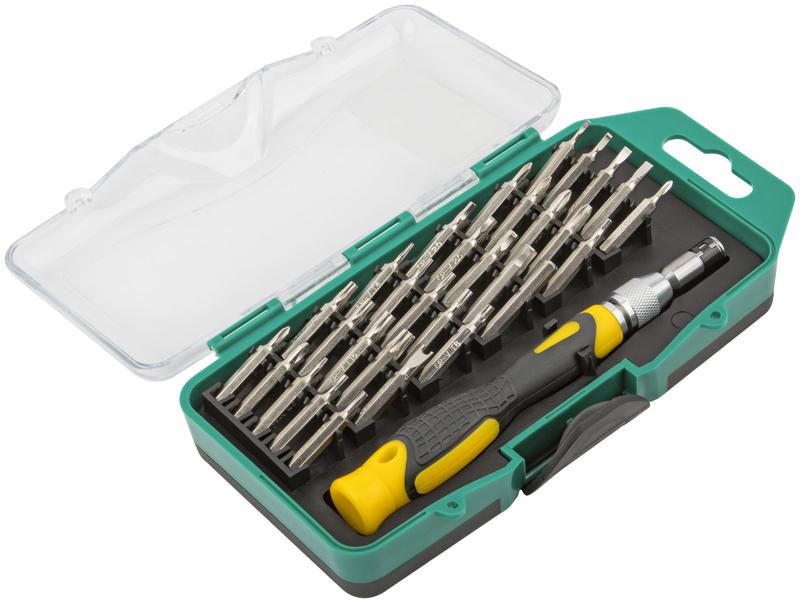  Отвертка с битами для точных работ 30 CrV бит пластик. бокс FIT 56189 фото в каталоге от BTSprom.by