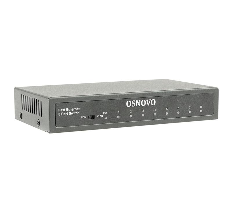 коммутатор неуправляемый sw-10800 fast ethernet на 8 rj45 портов osnovo 14285 от BTSprom.by