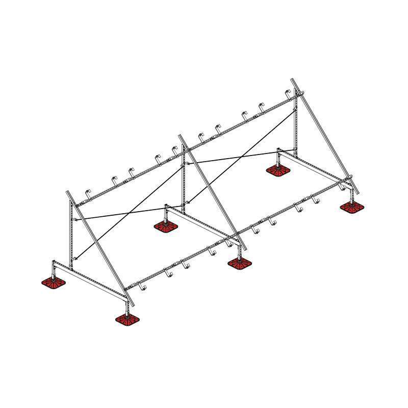  Конструкция опорная для установки нескольк. солнечн. панелей/коллекторов TECHNORAPTOR FOOT KM-TR-F-SSfMMPI-C КМ TR0081 фото в каталоге от BTSprom.by