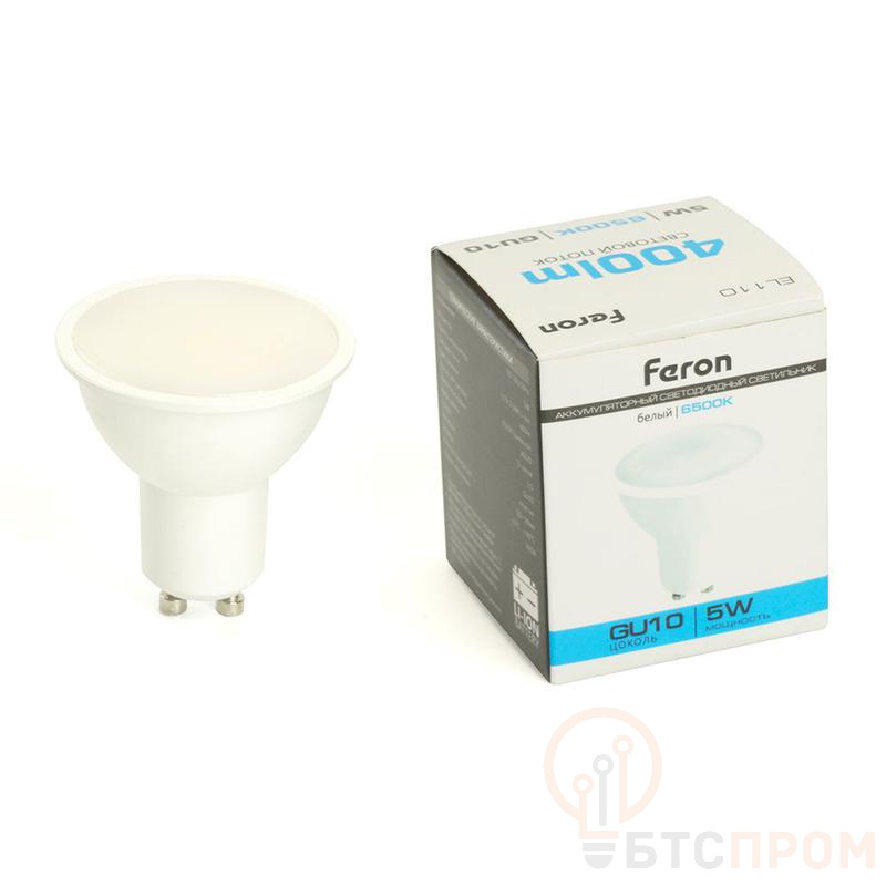 Светильник аккумуляторный 5Вт GU10 AC/DC бел. EL110 FERON 48982 фото в каталоге от BTSprom.by  Светильник аккумуляторный 5Вт GU10 AC/DC бел. EL110 FERON 48982 фото в каталоге от BTSprom.by