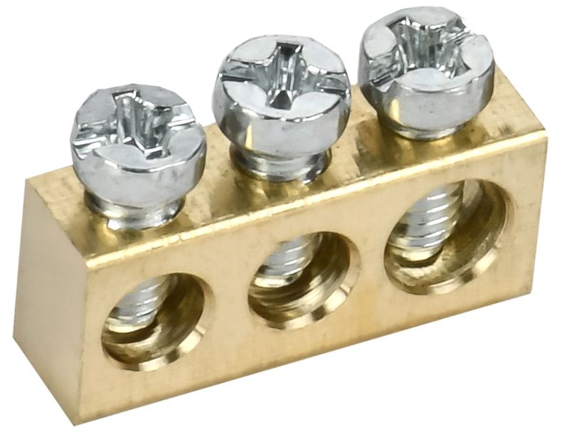 шина нулевая 6х9 3 отверст. tekfor iek tf-kp00d-sn-03 от BTSprom.by