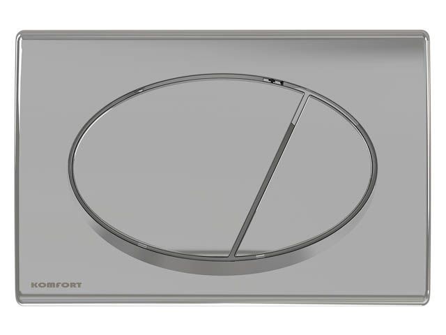 кнопка для инсталляции (хром - глянцевая), komfort kis-c071 от BTSprom.by