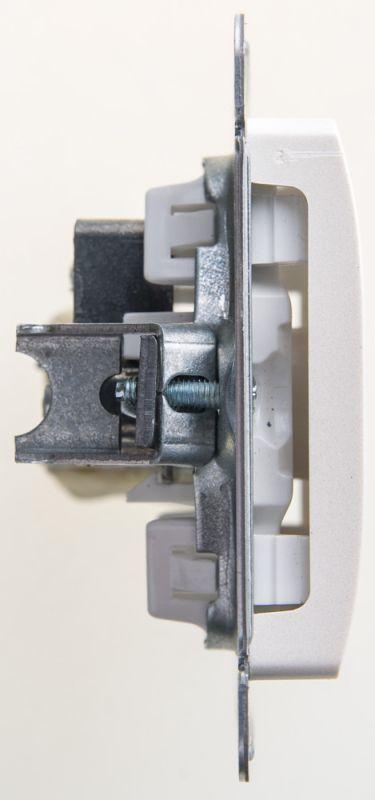  Розетка телевизионная одиночная TV 1-м СП Glossa 1дБ механизм перламутр SE GSL000691 фото в каталоге от BTSprom.by