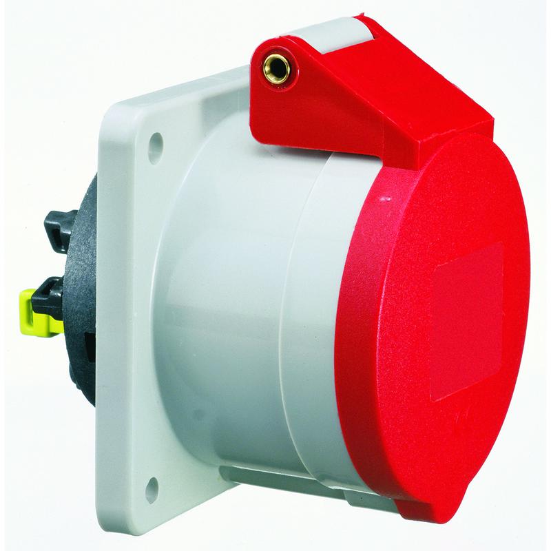 розетка встраиваемая 32а 4п 3p+pe 6ч 400в ip44 75х75 quick connect bals 13710 от BTSprom.by