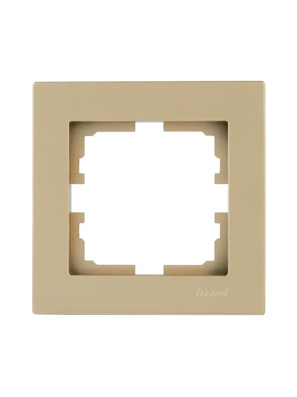 рамка 1-м vesna горизонт. без вставки зол. lezard 742-3600-146 от BTSprom.by