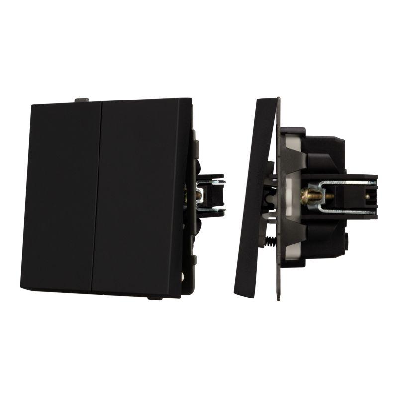 выключатель непроходной 2-кл. swt-tendo-mk02-sfpl-bk 10а 230в механизм arlight 054544 от BTSprom.by