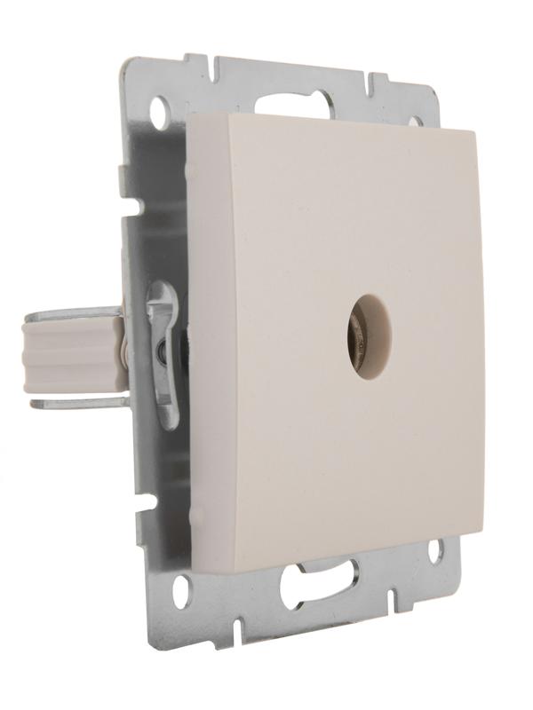  Розетка телевизионная проходная TV СП Rain 16А IP20 механизм жемчуж./бел. перламутр. LEZARD 703-3088-129 фото в каталоге от BTSprom.by