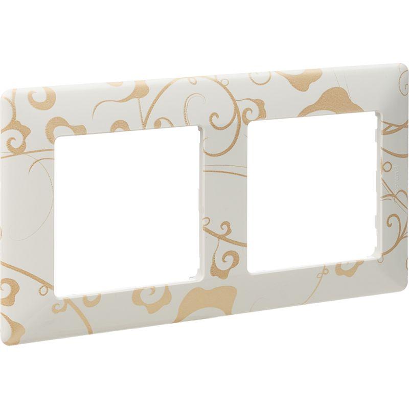  Рамка 2-м Valena Life универсальная ампир бел. Leg 754102 фото в каталоге от BTSprom.by