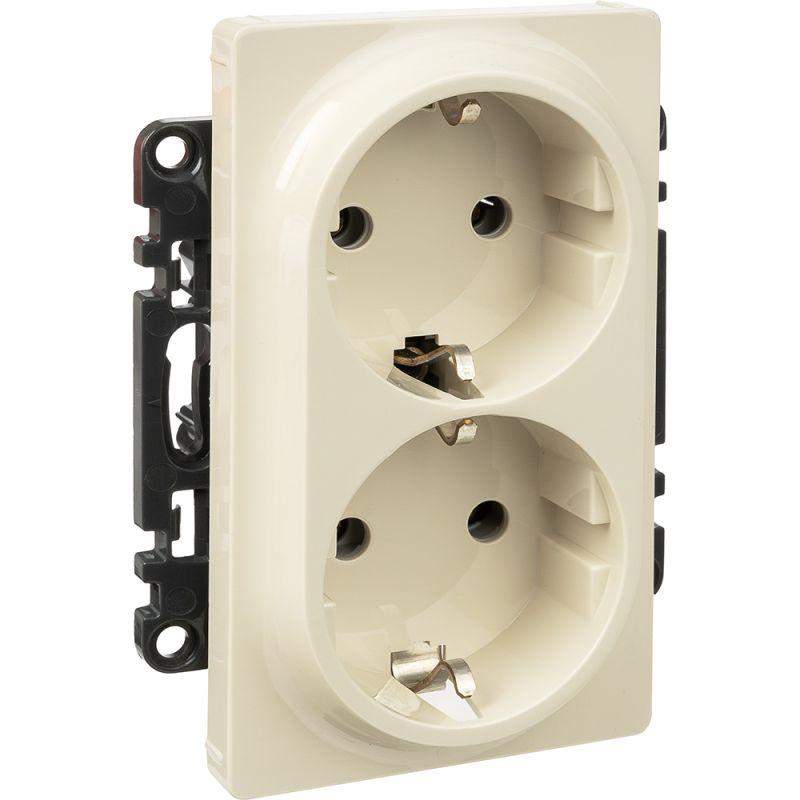 Розетка 2-м СП Valena Life 16А IP20 250В 2х2P+E безвинтов. клеммы с лицев. панелью механизм сл. кость Leg 753227 фото в каталоге от BTSprom.by  Розетка 2-м СП Valena Life 16А IP20 250В 2х2P+E безвинтов. клеммы с лицев. панелью механизм сл. кость Leg 753227 фото в каталоге от BTSprom.by