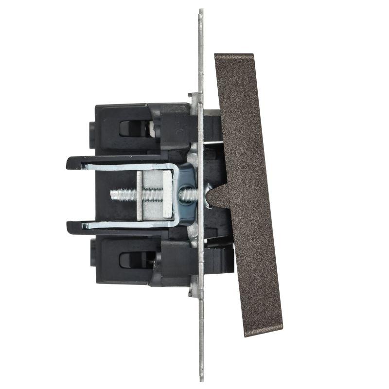  Выключатель 1-кл. СП BRITE ВС10-1-1-БрТБ 10А с индик. механизм бронза IEK BR-V10-1-10-K45 фото в каталоге от BTSprom.by