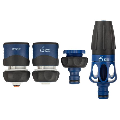  Комплект для полива (наконечник; штуцер; коннектор; коннектор с аквастопом) TPR (1/12) Green Apple Б0017798 фото в каталоге от BTSprom.by