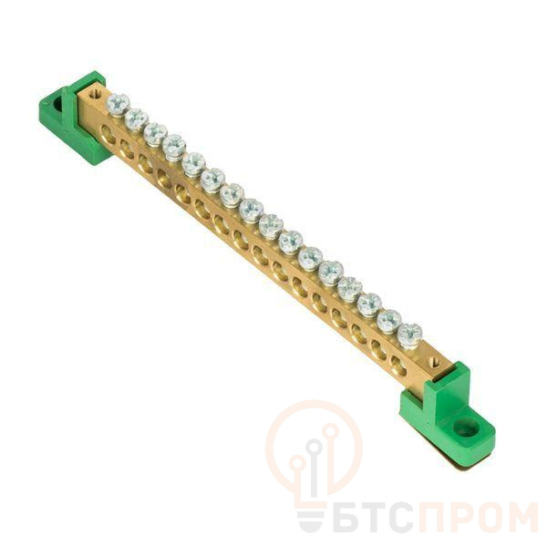 Шина нулевая PE 8х12 16 отвер. латунь с контактной пластиной 2 зел. угловых изолятора PROxima EKF sn0-125-16-2-pe фото в каталоге от BTSprom.by  Шина нулевая PE 8х12 16 отвер. латунь с контактной пластиной 2 зел. угловых изолятора PROxima EKF sn0-125-16-2-pe фото в каталоге от BTSprom.by