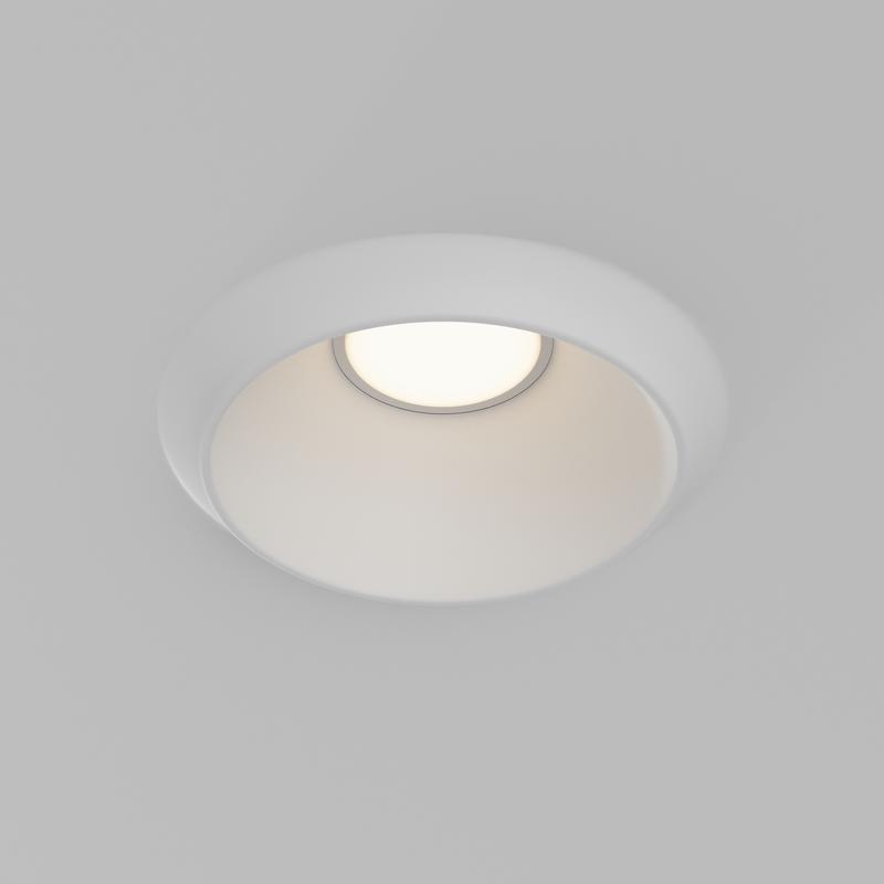  Светильник Gyps Modern 1х10Вт GU10 встраив. Maytoni DL124-GU10-01-TRS-W фото в каталоге от BTSprom.by