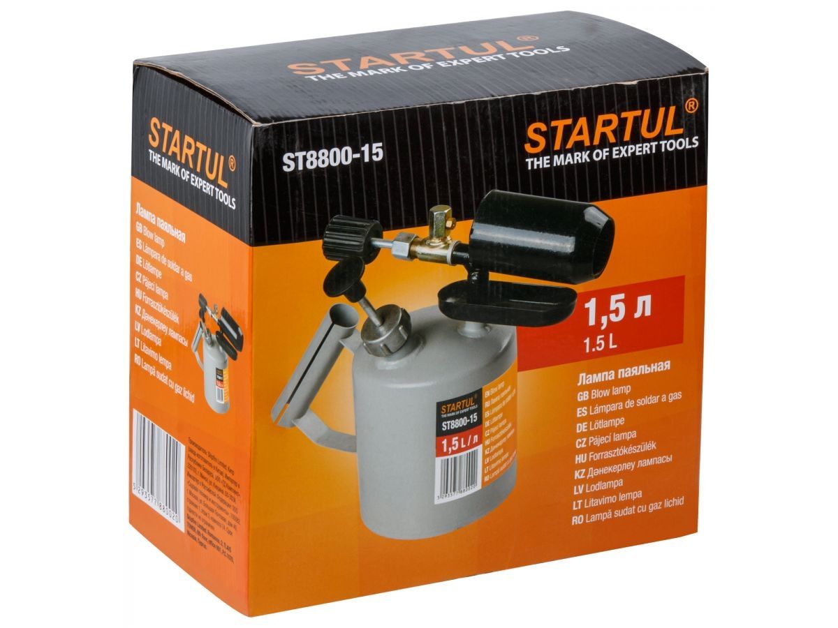 Лампа паяльная 1,5 л STARTUL (ST8800-15) ST8800-15 фото в каталоге от BTSprom.by  Лампа паяльная 1,5 л STARTUL (ST8800-15) ST8800-15 фото в каталоге от BTSprom.by