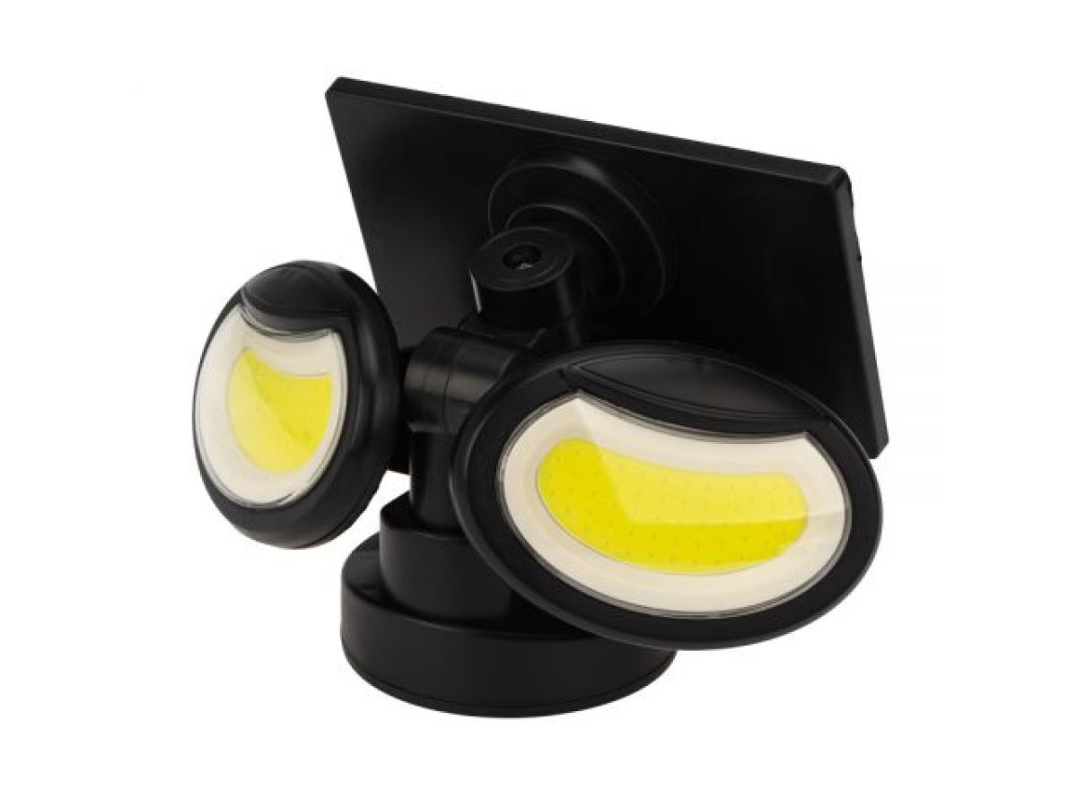 прожектор садовый на солнечной батарее new age cob 8вт 6500k led lamper (с датчиками движения и освещенности, встроенный аккумулятор) 602-1010 от BTSprom.by