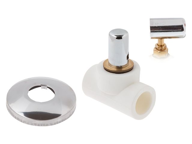 вентиль пп 32, хром, бел. ртп (ростурпласт) 10543 от BTSprom.by