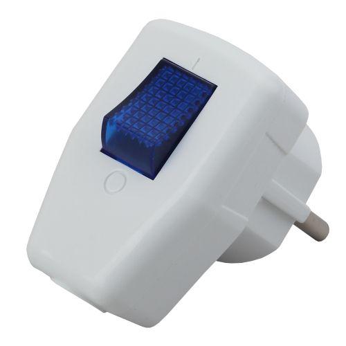  Вилка с заземл. с выкл. 16А бел. Vx5-W ЭРА Б0039675 фото в каталоге от BTSprom.by