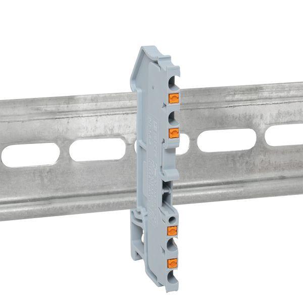  Колодка клеммная пружинная 1.5 Push-in 4 вывода сер. EKF PIT-1.5-4 фото в каталоге от BTSprom.by