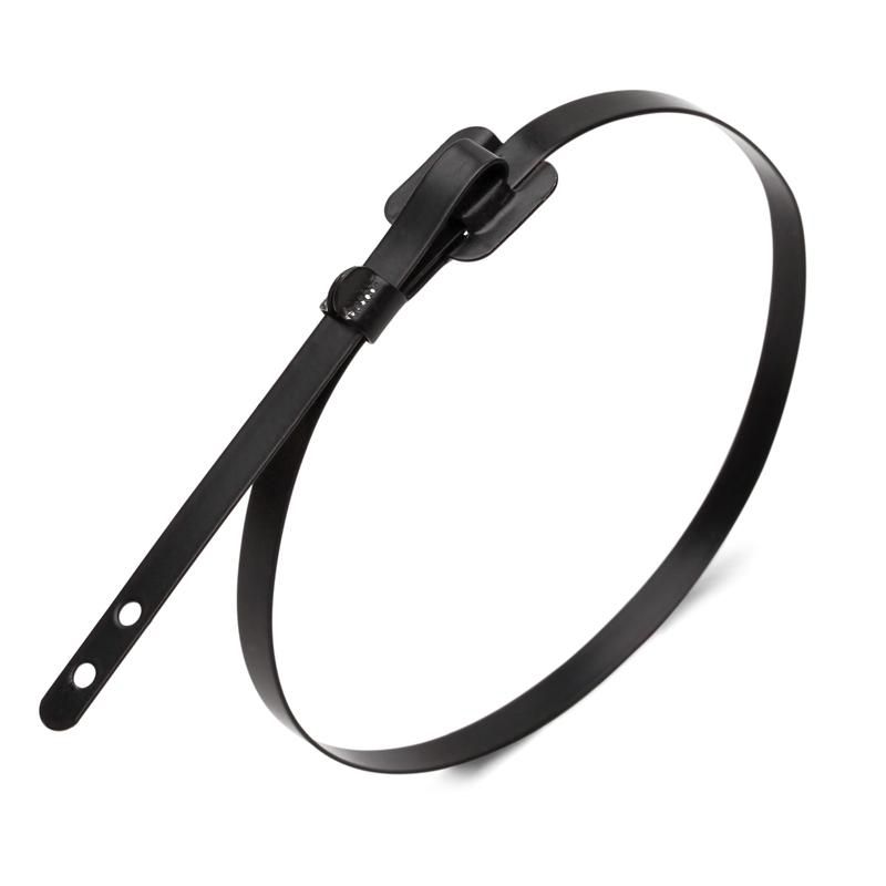 хомут кабельный скб-п (316) 9.6х450 стальной с бугел. замком с покрытием (уп.100шт) fortisflex 74167 от BTSprom.by