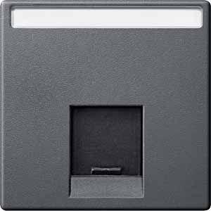  Плата центральная Merten для розетки компьютерной 1-м RJ45 антрацит SchE MTN465814 фото в каталоге от BTSprom.by