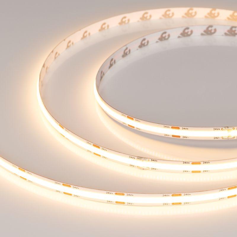 лента светодиодная cob-nano-x544-8mm 24v warm 2700к 11.5вт/м ip65 csp герметичная (уп.5м) arlight 031903(2) от BTSprom.by