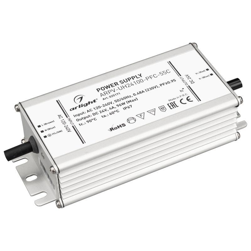 блок питания arpv-uh24100-pfc-55c 24в 4.2а 100вт ip67 метал. 5 лет arlight 025171 от BTSprom.by