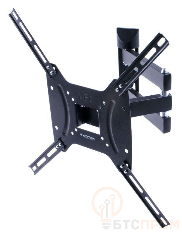 Кронштейн для телевизора DIX-24 15-55дюйм макс.35кг настенный поворотно-выдвижной и наклонный черн. KROMAX 1027533 фото в каталоге от BTSprom.by  Кронштейн для телевизора DIX-24 15-55дюйм макс.35кг настенный поворотно-выдвижной и наклонный черн. KROMAX 1027533 фото в каталоге от BTSprom.by