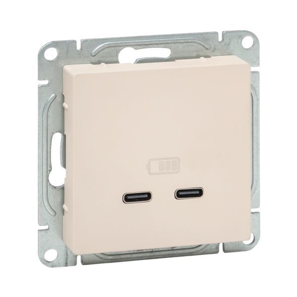 розетка 2-м сп эпика usb-c механизм крем. ekf up1-soi-2usbc от BTSprom.by