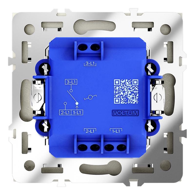  Переключатель проходной 1-кл. СП S70 10А с подсветкой механизм шелк Voltum VLS010404 фото в каталоге от BTSprom.by