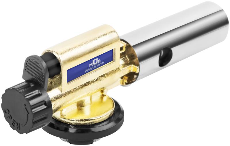  Горелка газовая на цанговый баллон мет. корпус с пьезоподжигом керамич. изолятор сопло 22мм MOS 67661М фото в каталоге от BTSprom.by