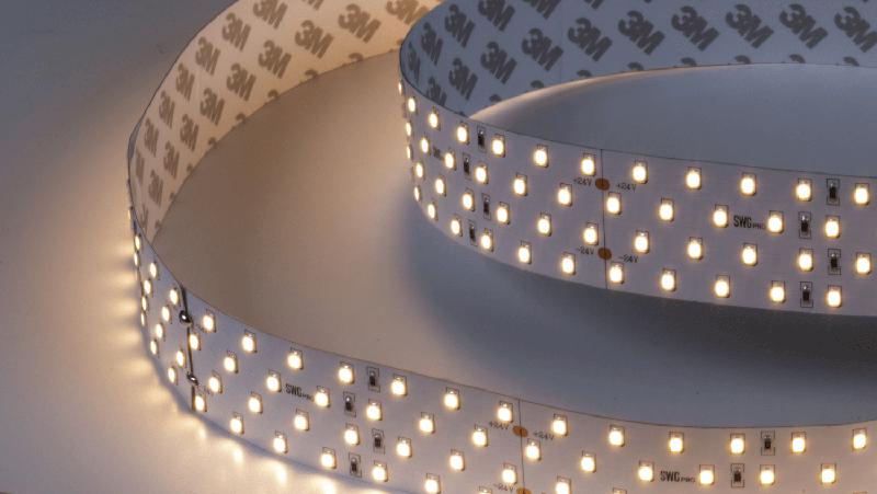 лента светодиодная про 2835 280 led/м 26 вт/м 24в ip20 тепл. бел. (уп.5м) swg pro 00-00005601 от BTSprom.by