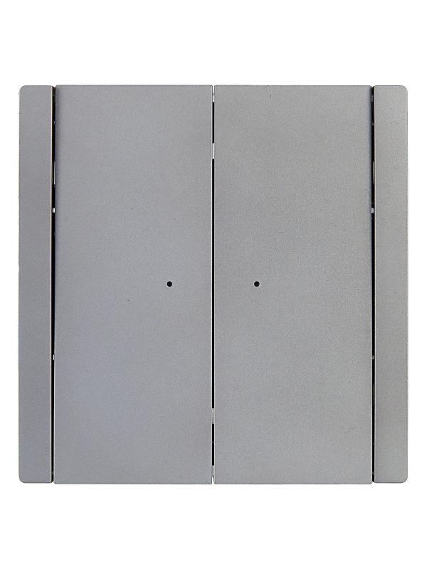  Выключатель 2-кл. СП FORTE&PIANO 10А FP506 с индикацией сталь IEK FP-V20-1-10-1-K46 фото в каталоге от BTSprom.by