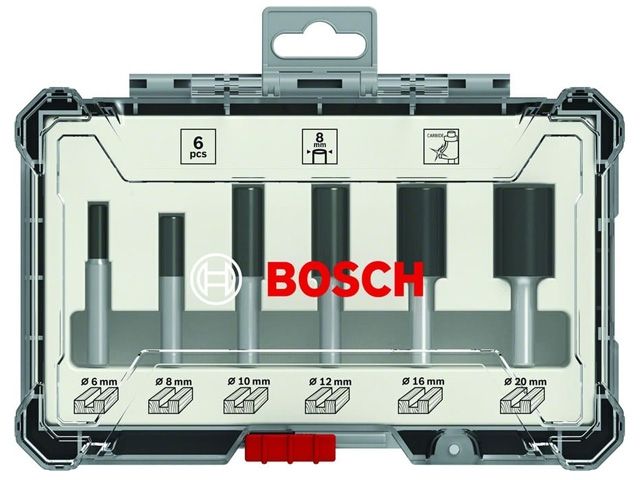 набор пазовых фрез 8мм (6шт) bosch 2607017466 от BTSprom.by