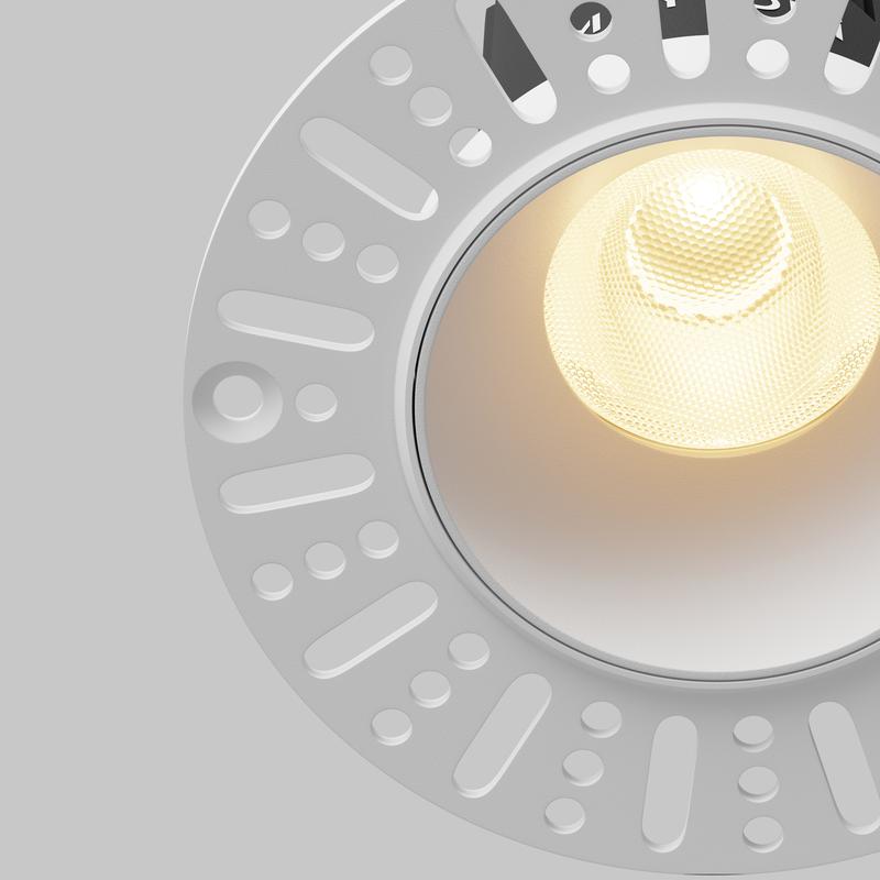  Светильник Dip 10Вт 2700К 50град. встраив. Maytoni DL119-10W-2.7K-TRS-W фото в каталоге от BTSprom.by