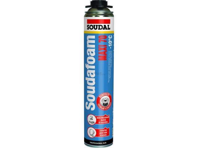 пена монтажная профессиональная зимняя "soudal" soudafoam maxi 70 (870мл) 118316 от BTSprom.by