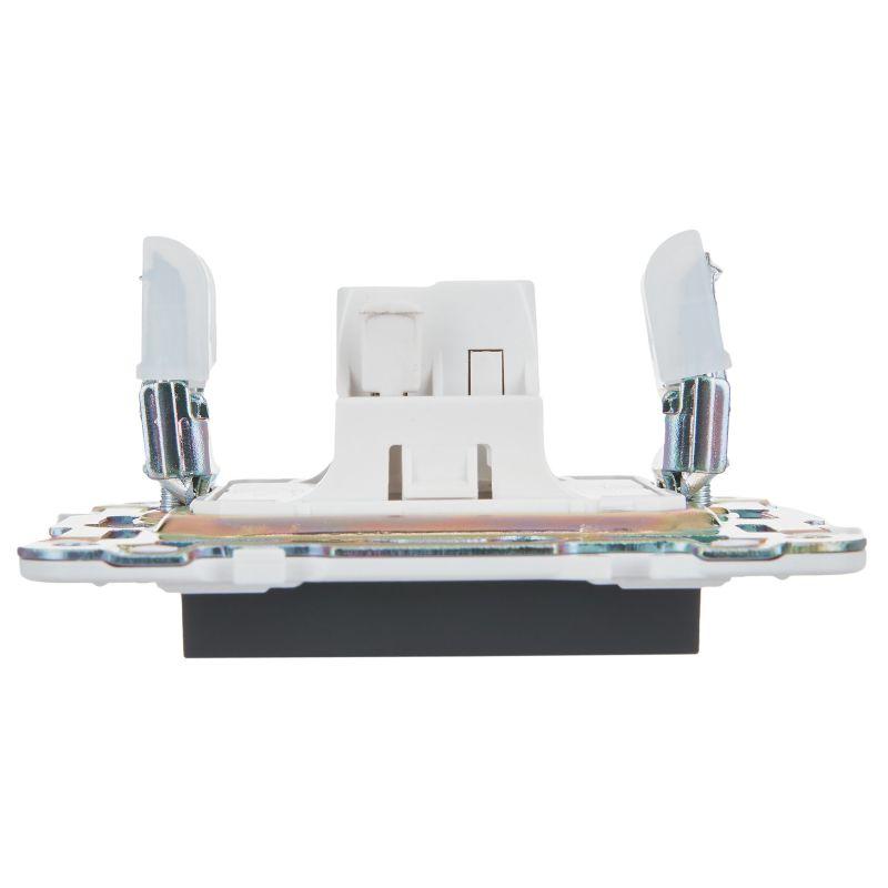  Выключатель 1-кл. SKANDY 10А SK-V07G с индикацией графит IEK SK-V10-1-10-K53 фото в каталоге от BTSprom.by