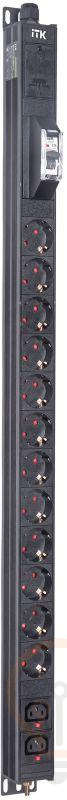 Блок распределения питания BASE PDU PV1111 20U 1ф 16А 12SCHUKO 2C13 2.6м SCHUKO ITK BS-PV12-12D-02C13-11 фото в каталоге от BTSprom.by  Блок распределения питания BASE PDU PV1111 20U 1ф 16А 12SCHUKO 2C13 2.6м SCHUKO ITK BS-PV12-12D-02C13-11 фото в каталоге от BTSprom.by