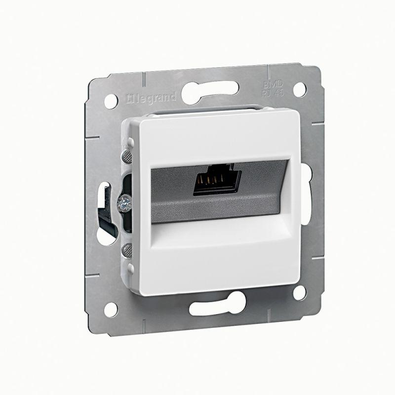 розетка компьютерная сп cariva rj45 utp на захватах бел. (diy-упак.) leg 695954 от BTSprom.by