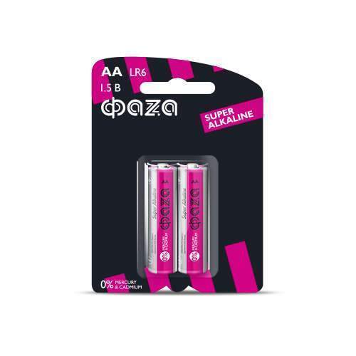 элемент питания алкалиновый aa/lr6 1.5в super alkaline bl-2 (уп.2шт) фаzа 2858443 от BTSprom.by