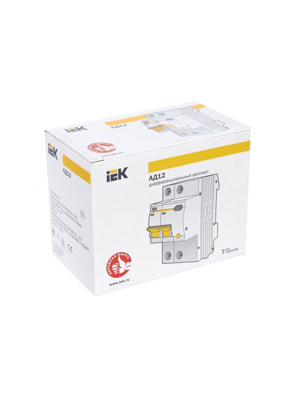  Выключатель автоматический дифференциального тока 2п C 16А 100мА тип AC 4.5кА АД-12 KARAT IEK MAD10-2-016-C-100 фото в каталоге от BTSprom.by