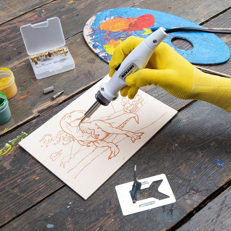  Набор паяльник-выжигатель (21 насадка) 220В 20/50Вт Rexant 12-0187 фото в каталоге от BTSprom.by