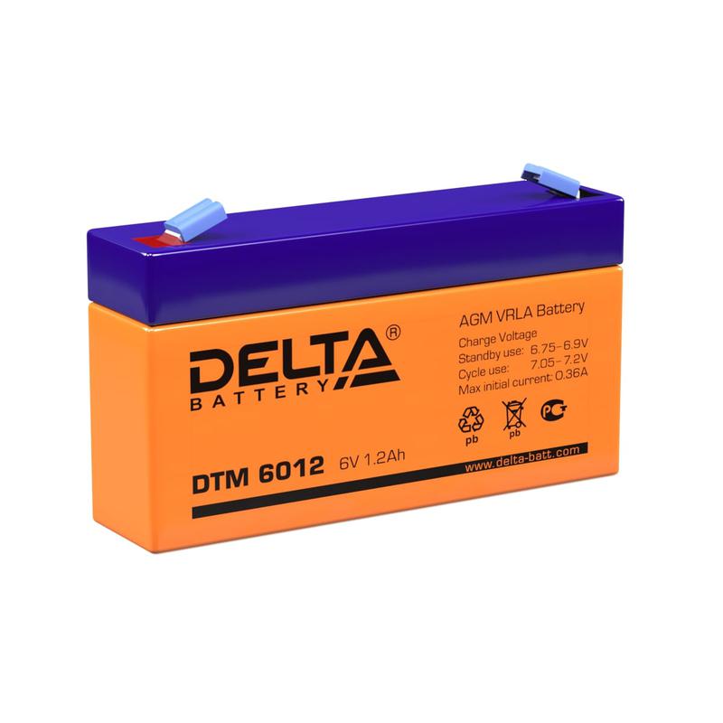 аккумулятор ups 6в 1.2а.ч dtm 6012 delta 4614010050014 от BTSprom.by
