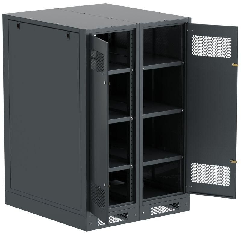 шкаф linea b (пустой) 1350х900мм дверь двустворч. метал. черн. itk lb05-13h99-2m от BTSprom.by
