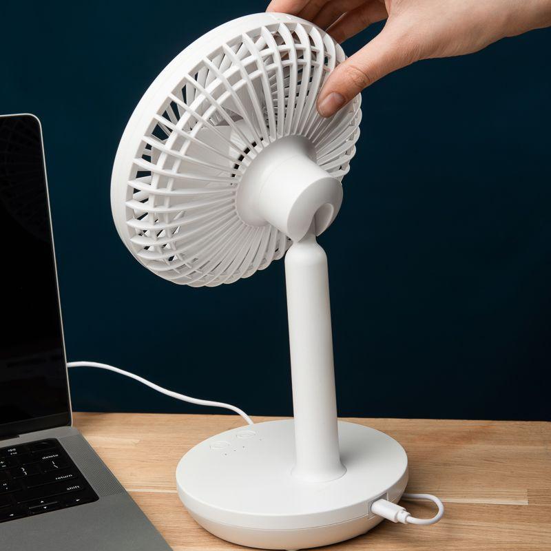  Вентилятор настольный 6Вт USB бел. DUX 60-0214 фото в каталоге от BTSprom.by