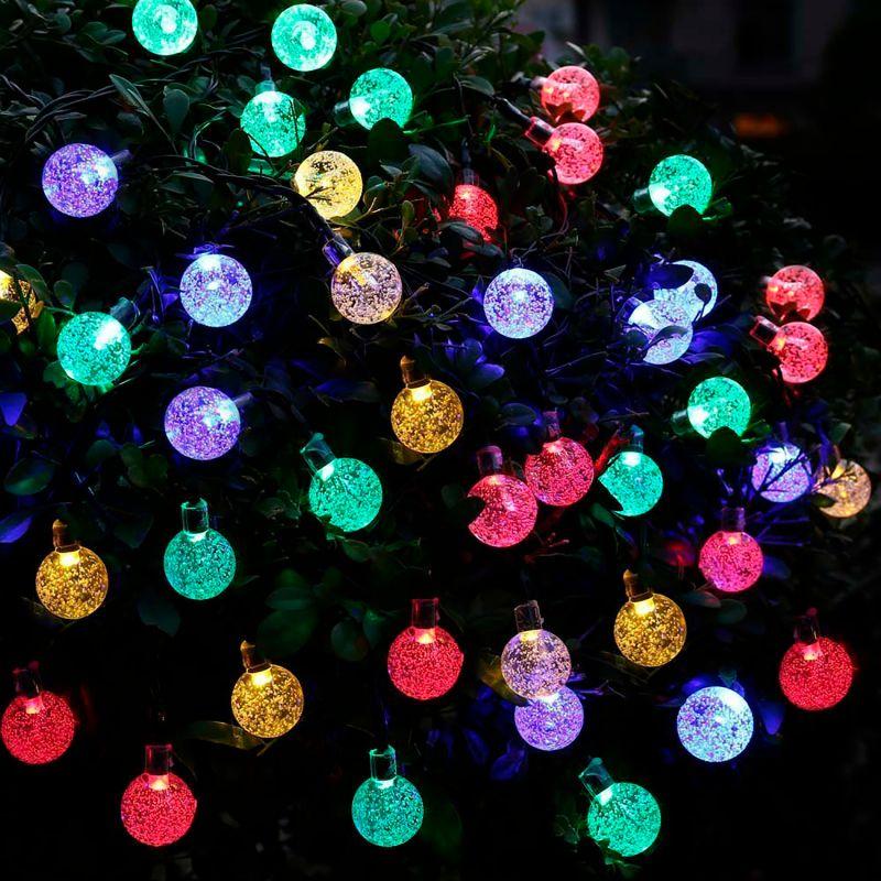  Гирлянда светодиодная садовая Solar "Шары" 30 ламп мультицвет IP44 GAUSS GS031 фото в каталоге от BTSprom.by