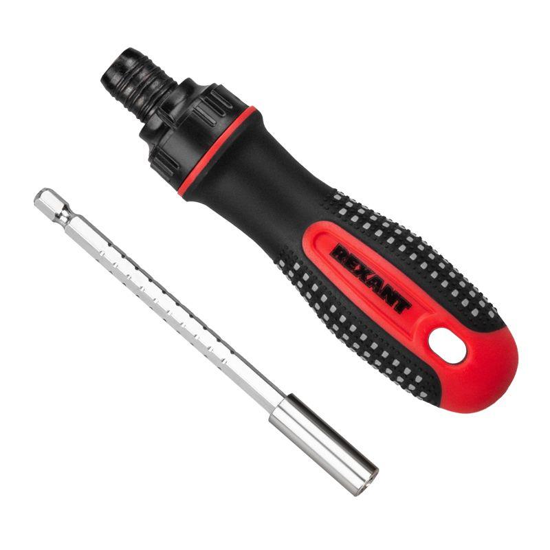  Набор головок и бит с реверсивной отверткой 21 предмет Rexant 12-6075 фото в каталоге от BTSprom.by