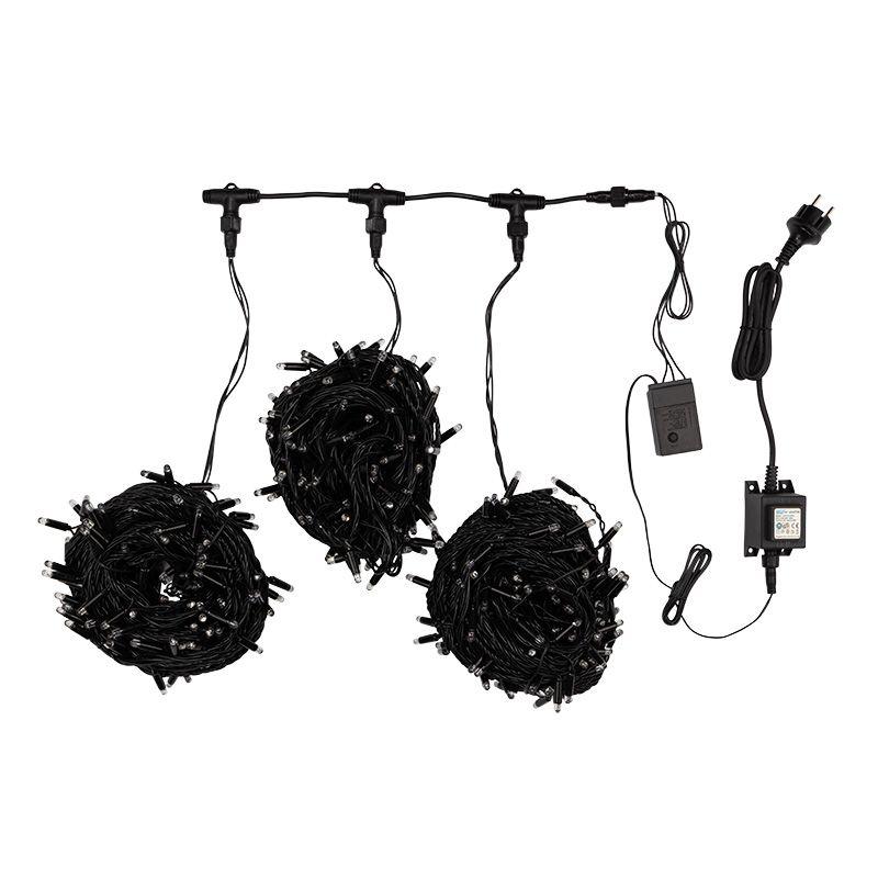  Гирлянда светодиодная "LED ClipLight" 3 нити х20м 399LED красн. 25Вт 24В IP65 свечение с динамикой с трансф. Neon-Night 323-302 фото в каталоге от BTSprom.by