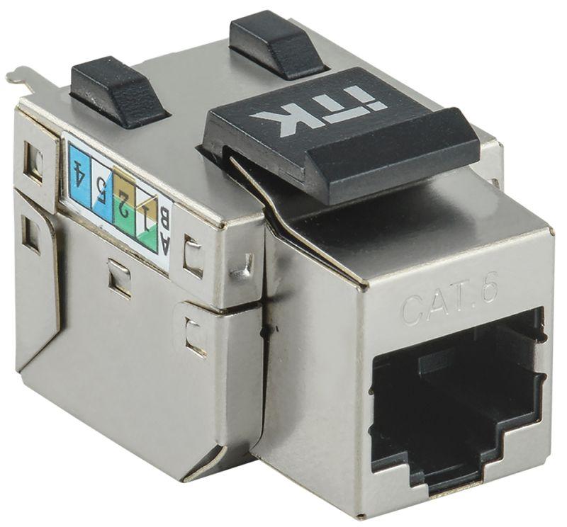 модуль keystone jack кат.6 ftp 110 idc 90 град. розет. itk cs1-1c06f-11 от BTSprom.by
