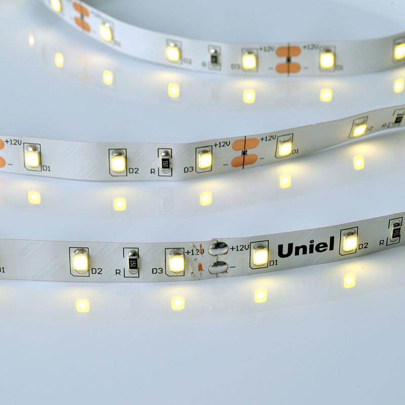 лента светодиодная uls-m11-2835-60led/m-8mm-ip20-dc12v-4.8w/m-4m-4000k profi гибкая герметичная на самоклеящейся основе (уп.4м) uniel ul-00007997 от BTSprom.by