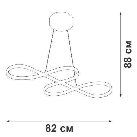  Светильник светодиодный LED 58Вт 3900-4200К 2330лм Vitaluce V4649-1/1S фото в каталоге от BTSprom.by
